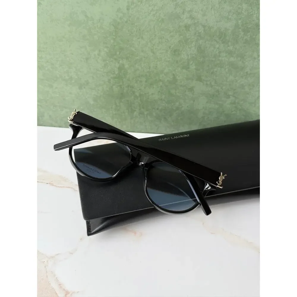 NEW Saint Laurent SLM108 OPT Black Logo Eyeglasses Frames